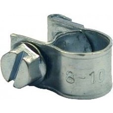 Zinc coated steel clamps MINI W1, band width 9mm