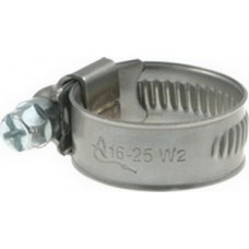 Stainless steel clamps W2, band width 12mm