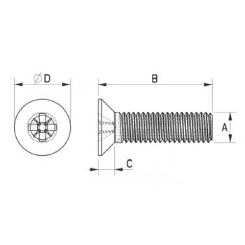 flat-head-machine-screw-metal-series-341
